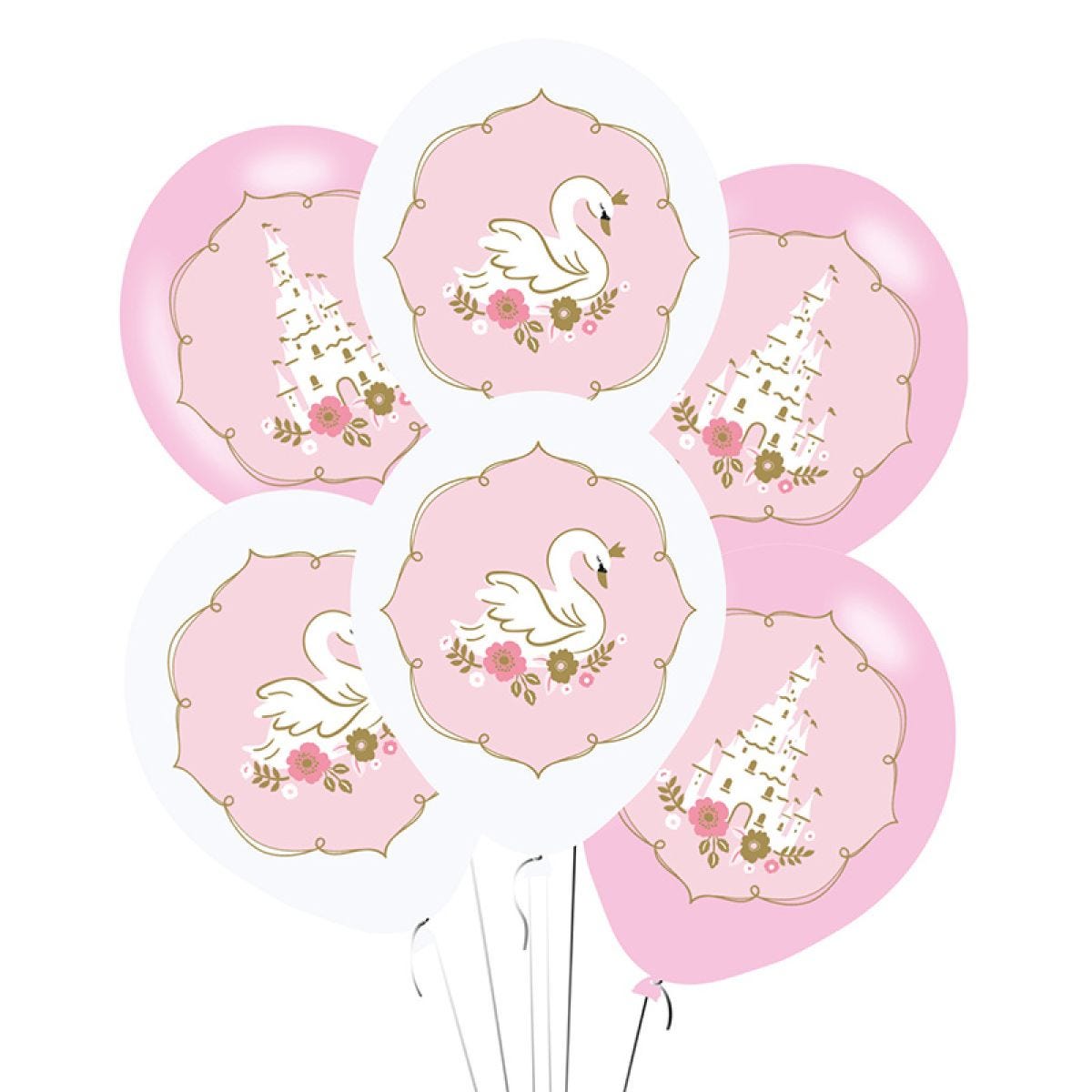Princess for a Day Party - 9" Latex Balloons (6pk)
