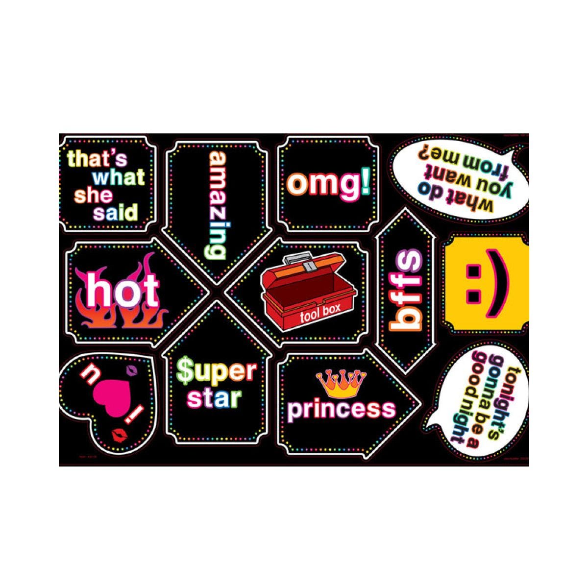 Let&apos;s Party Signs Photo Props (12pcs)