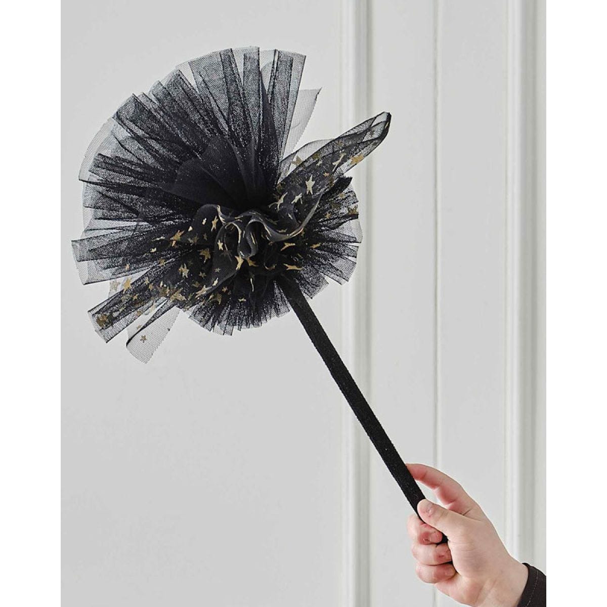 Witch Black & Gold Star Broom