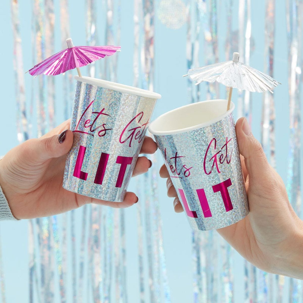 Lets Get Lit Paper Cups - 266ml (8pk)