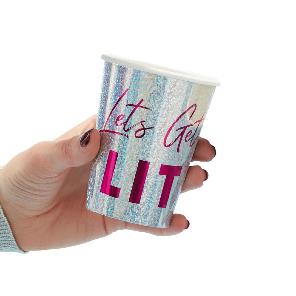 Lets Get Lit Paper Cups - 266ml (8pk)