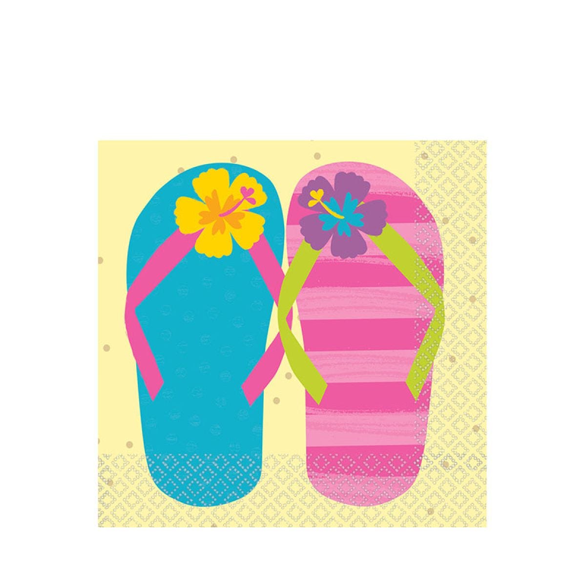 Summer Flip Flops Paper Napkins 33cm (20pk)