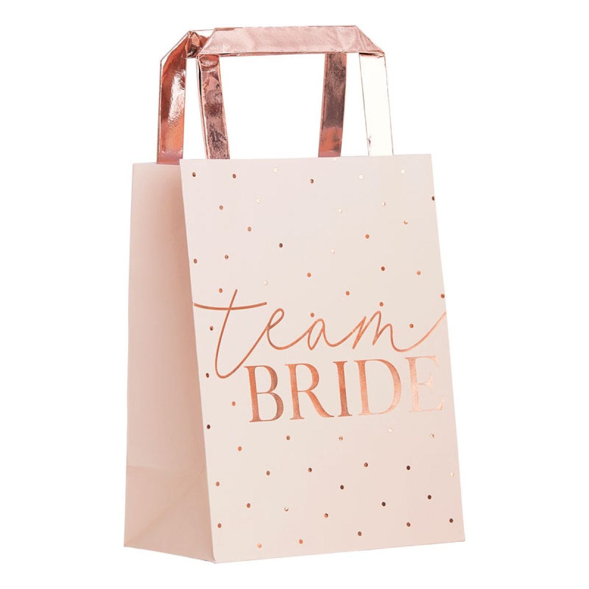 Rose Gold Team Bride Party Bags - (5pk)