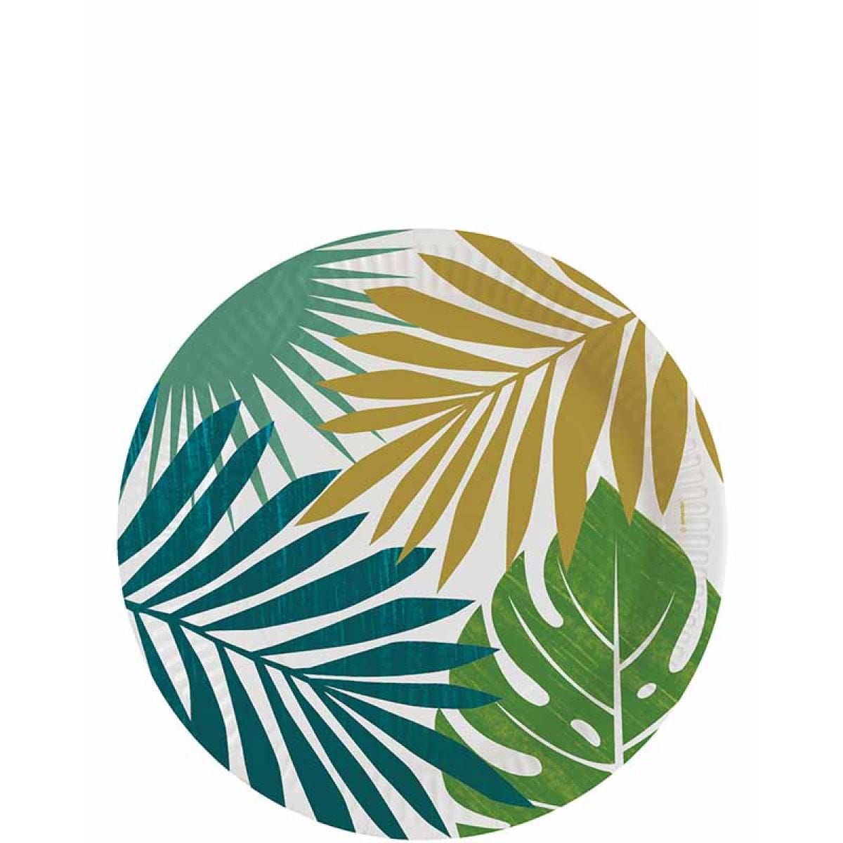 Tropical Palms Paper Plate - 23 cm (8pk)