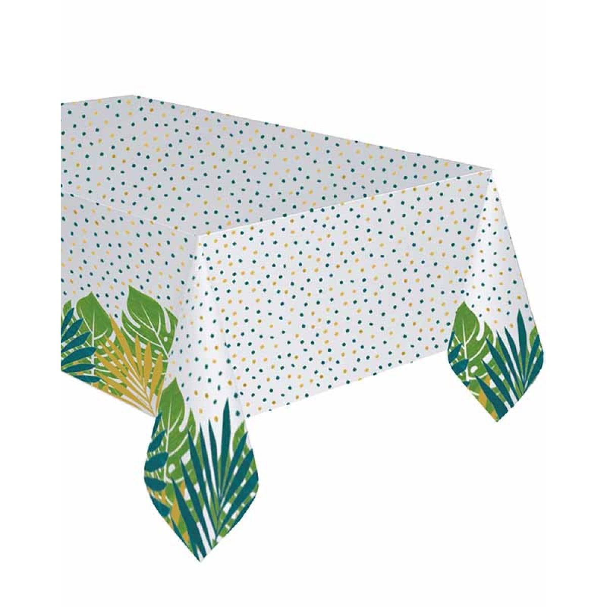 Tropical Palms Paper Tablecover - 1.8m x 1.2m