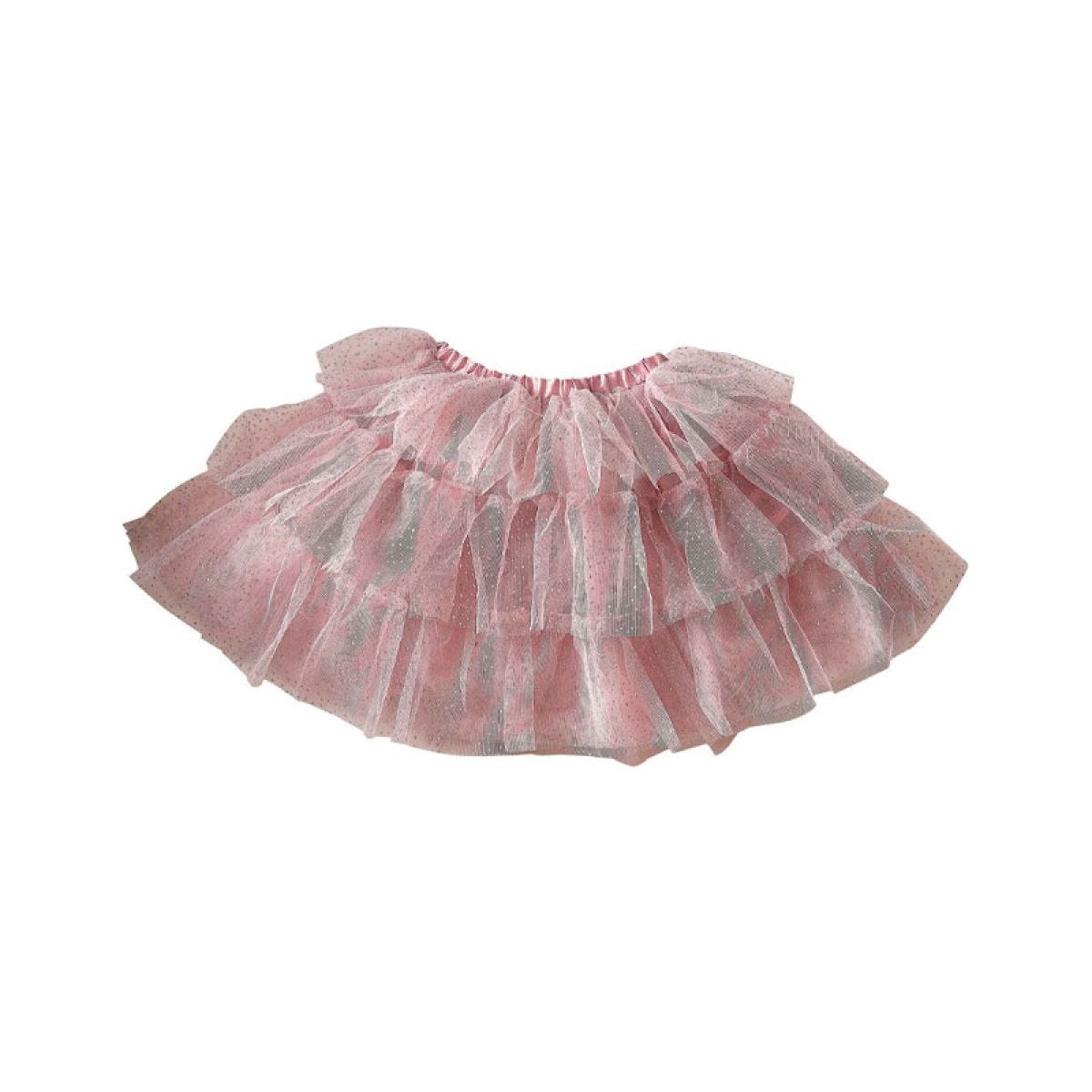 Blush & Silver Tiered Tutu - 5-7 Years
