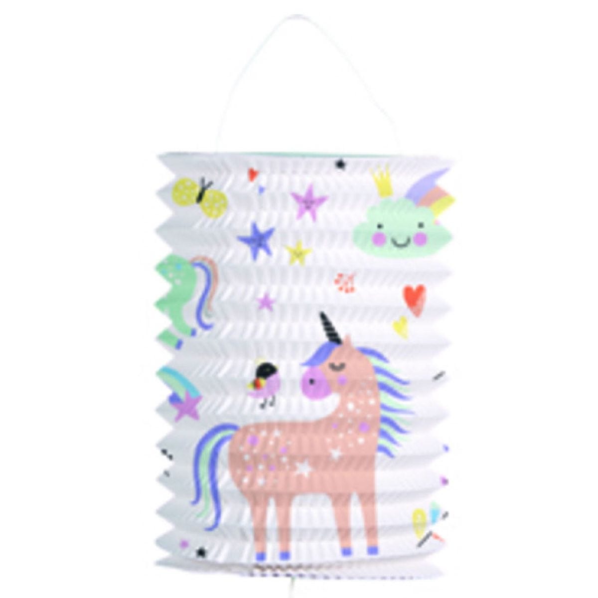 Unicorns & Rainbows Hanging Lantern Decoration - 16cm
