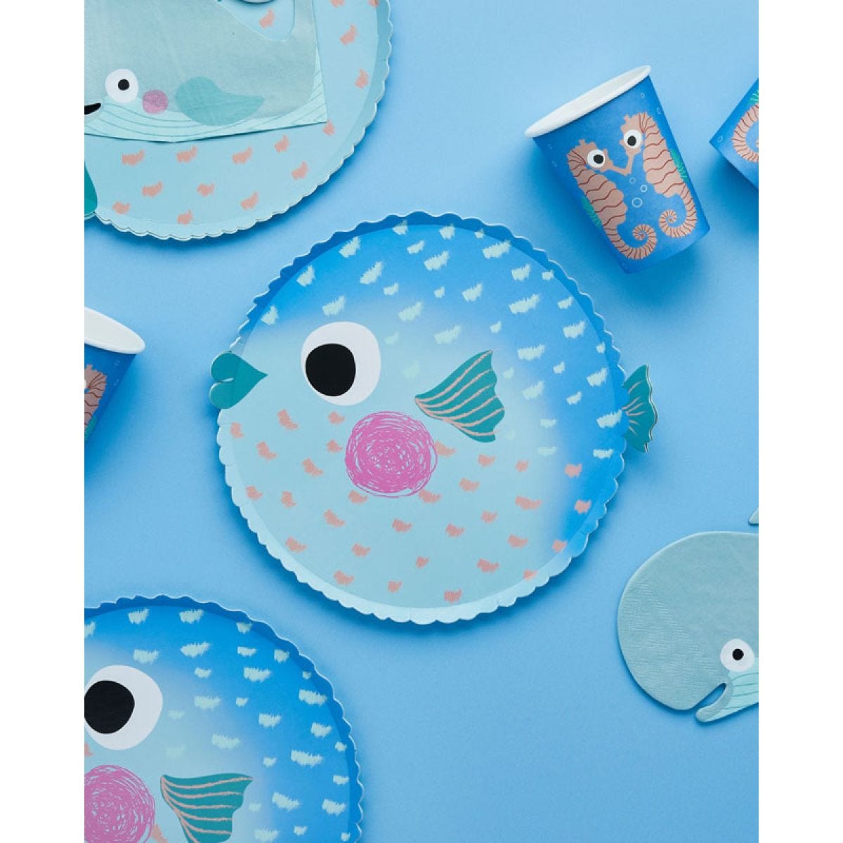 Puffer Fish Paper Plates (8pk)
