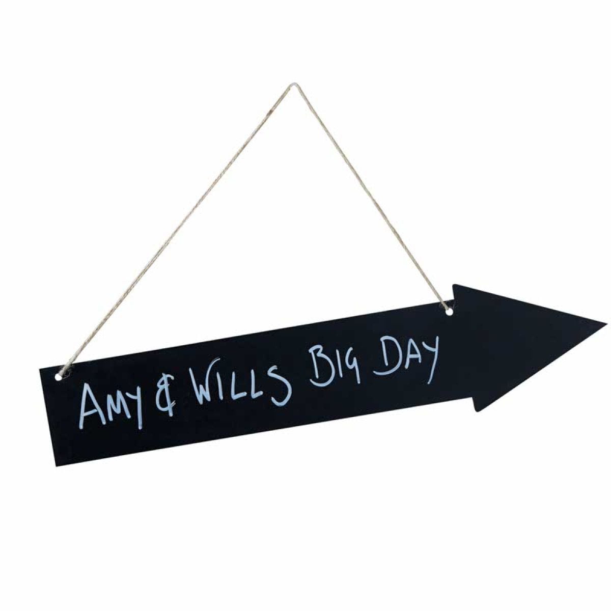 Wooden Chalkboard Arrow Sign - 50cm