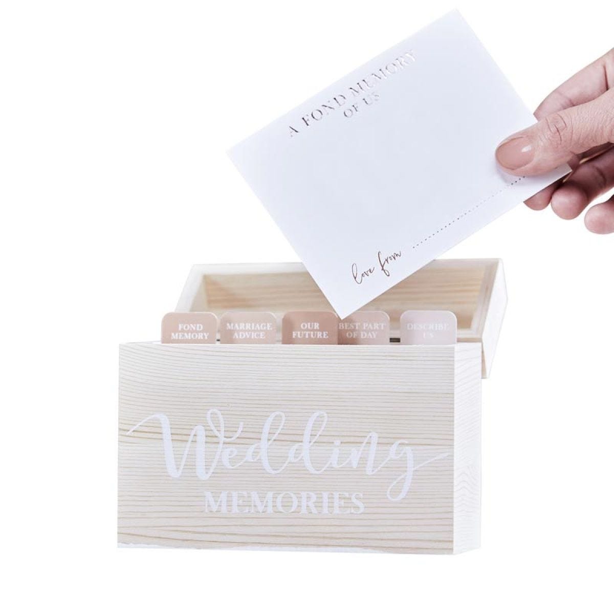Wooden Wedding Memories Box