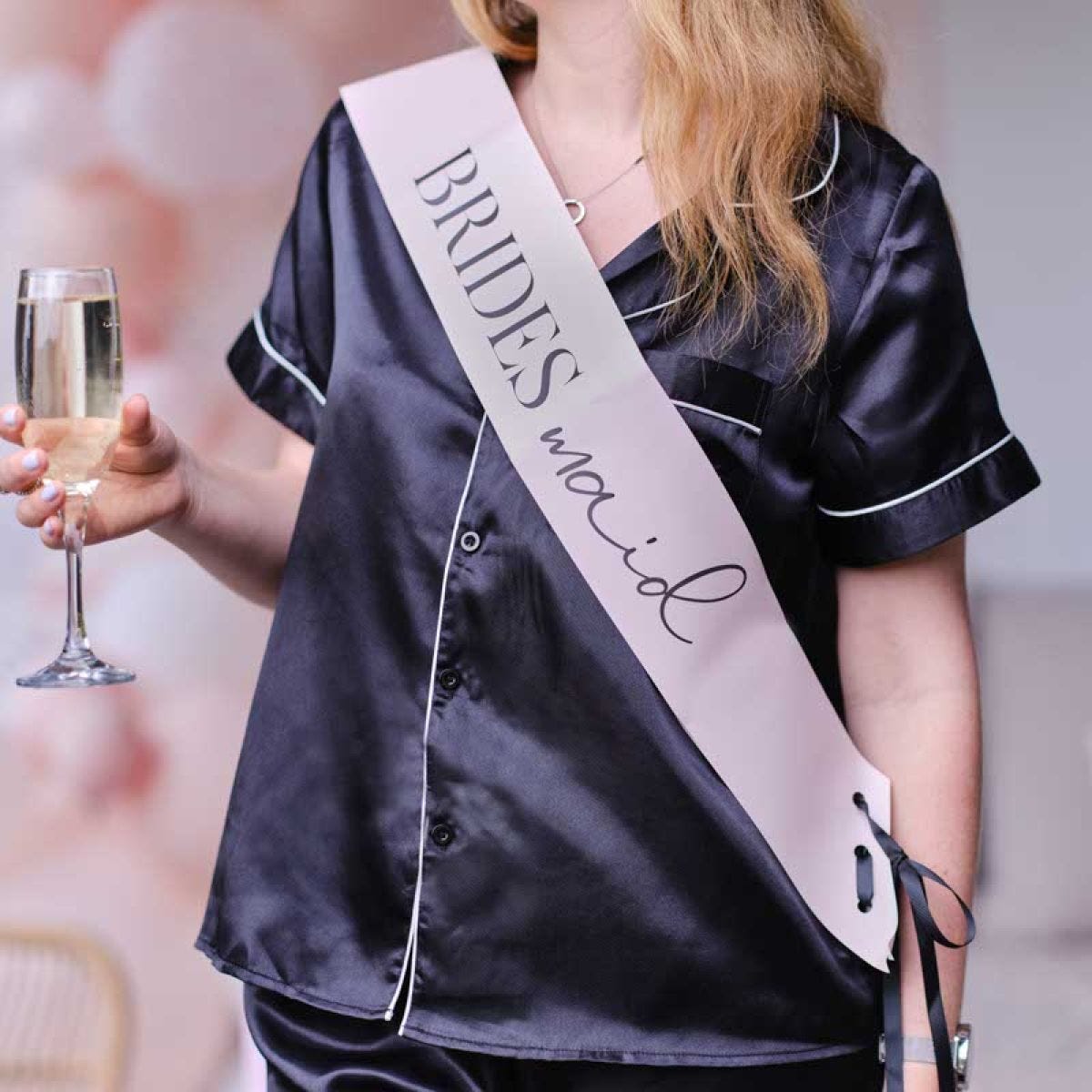 Pink Bridesmaid Sash (2pk)