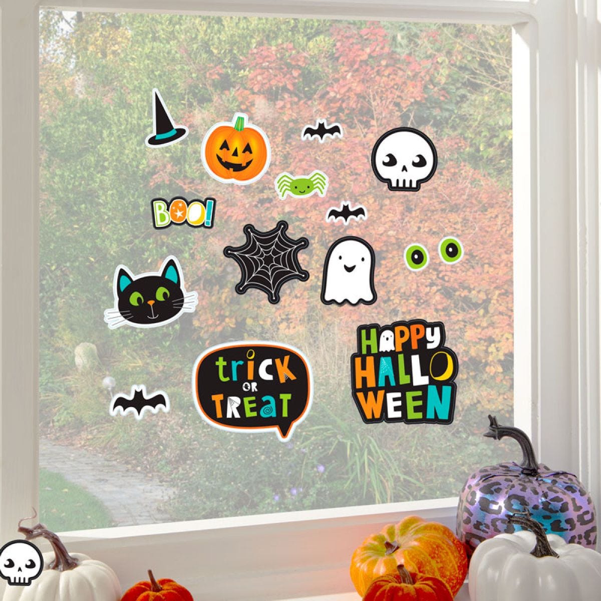 Hallo-ween Friends Window Stickers