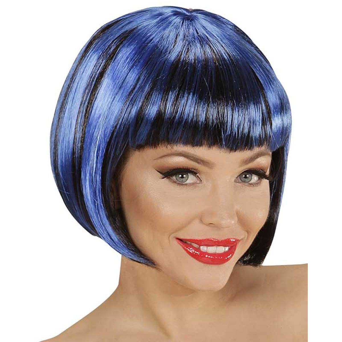 Blue & Black Wig