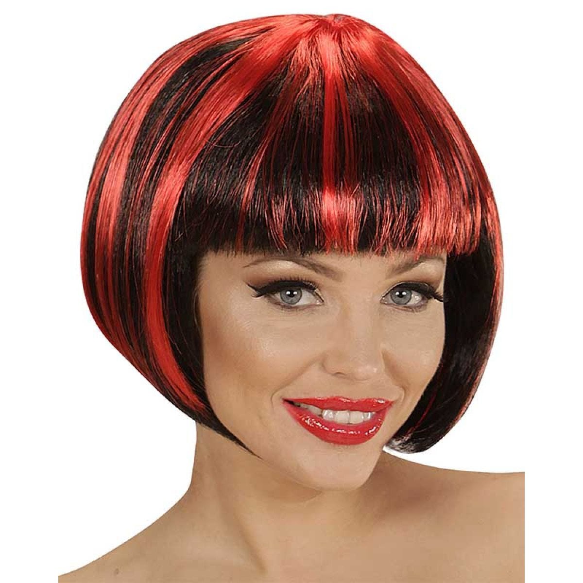 Black & Red Wig