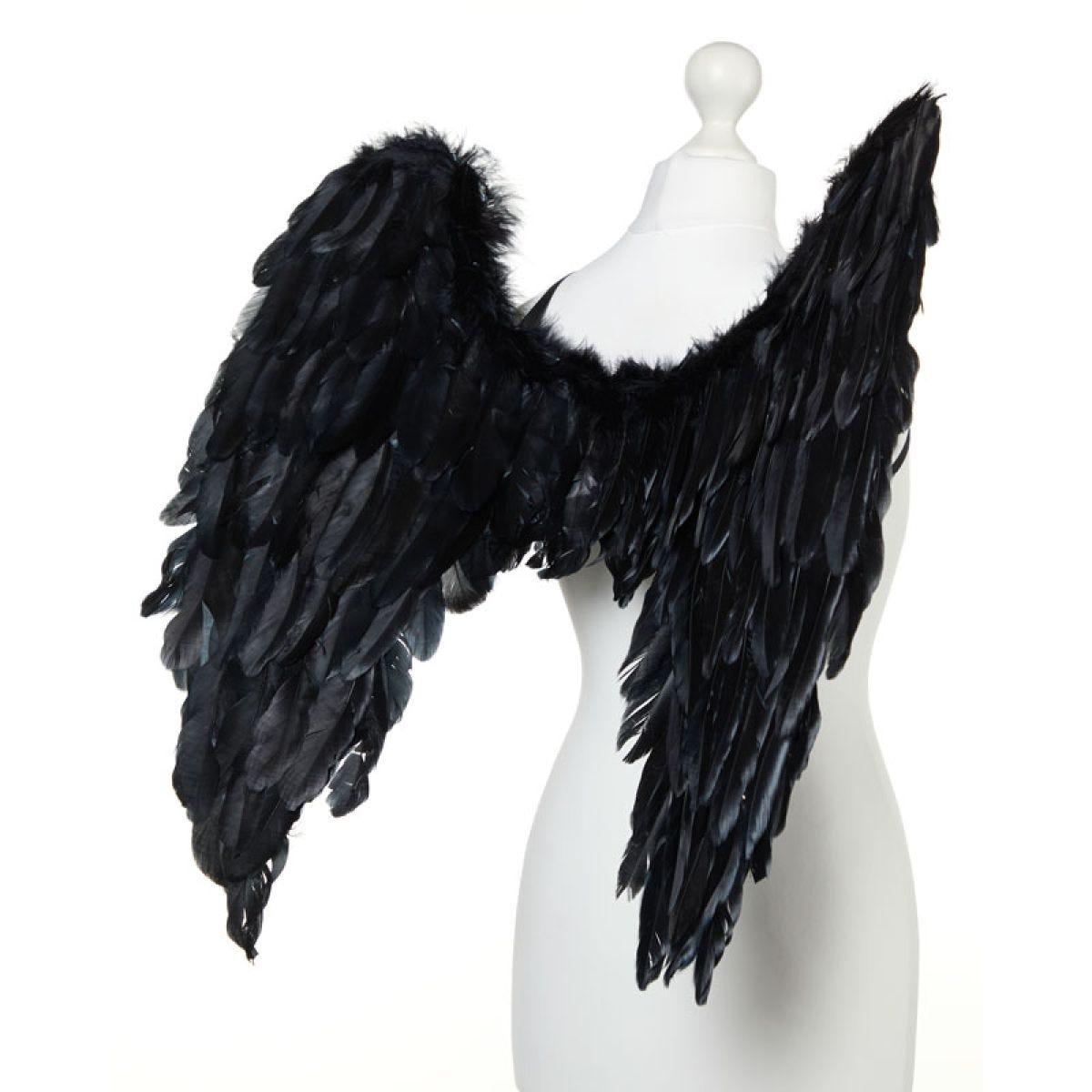 Fallen Angel Black Wings - 65cm