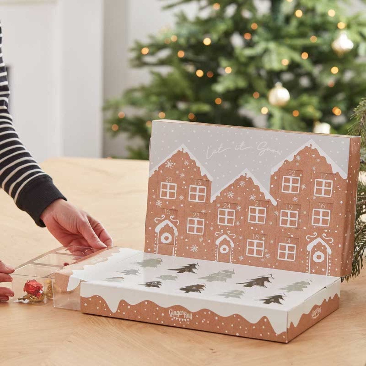 Fill Your Own Pop Up Festive Snow Scene Advent Calendar