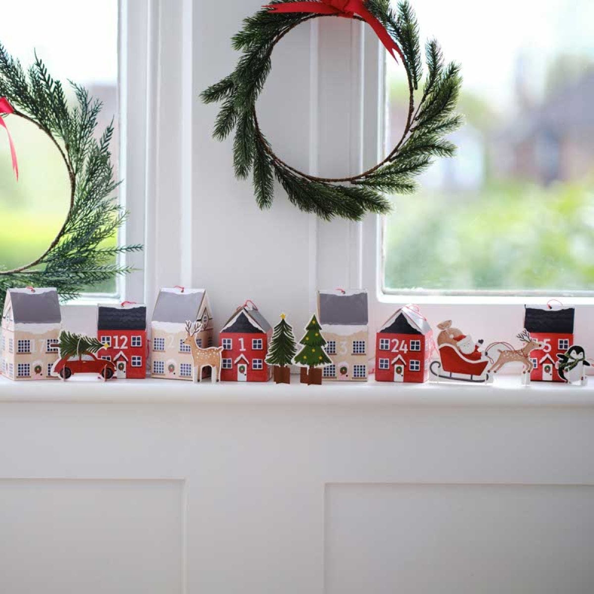 Christmas Scene Advent Calendar Boxes