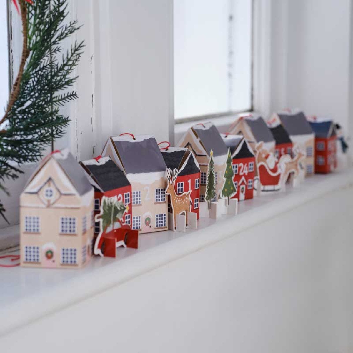 Christmas Scene Advent Calendar Boxes