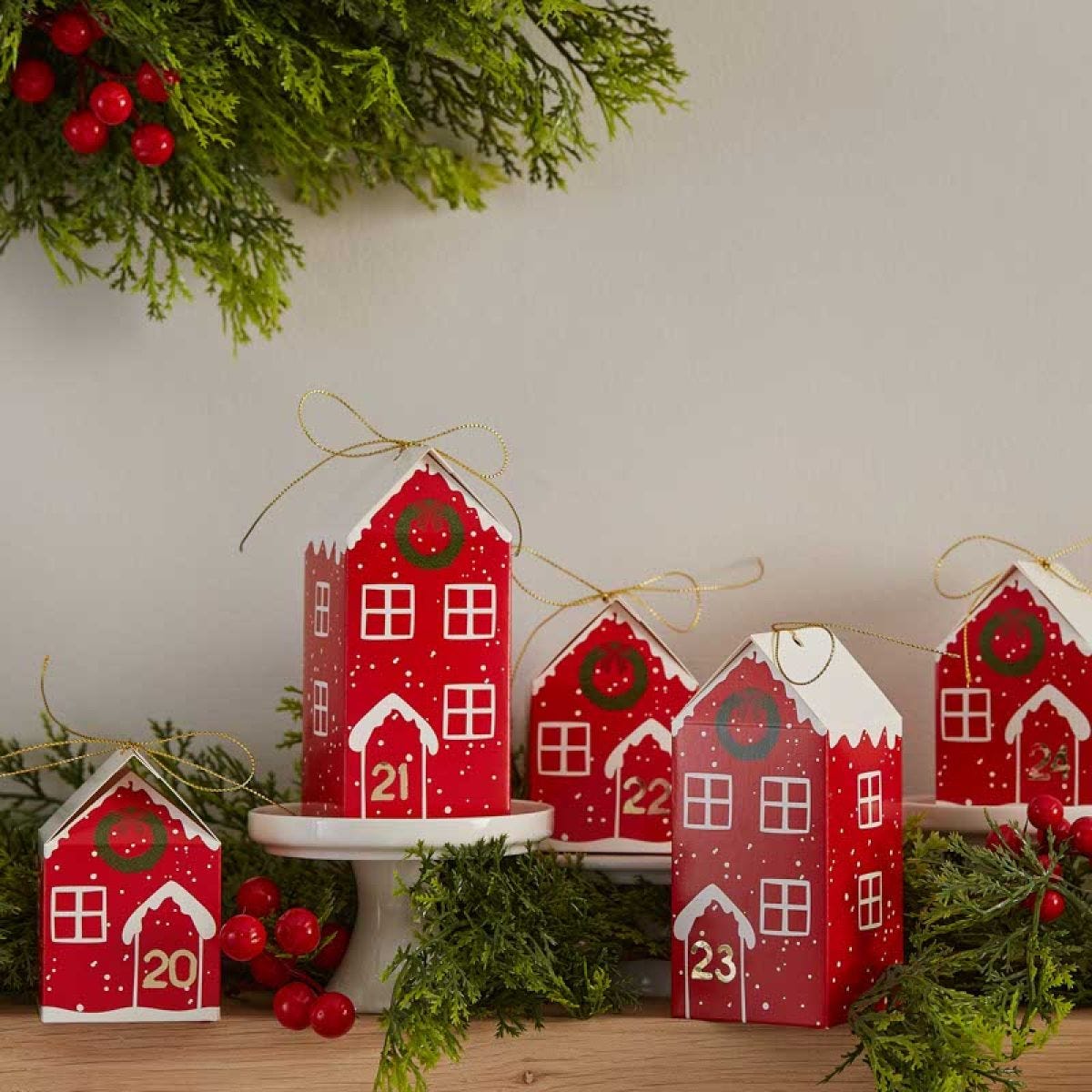 Fill Your Own Festive House Advent Calendar Boxes (24pk)