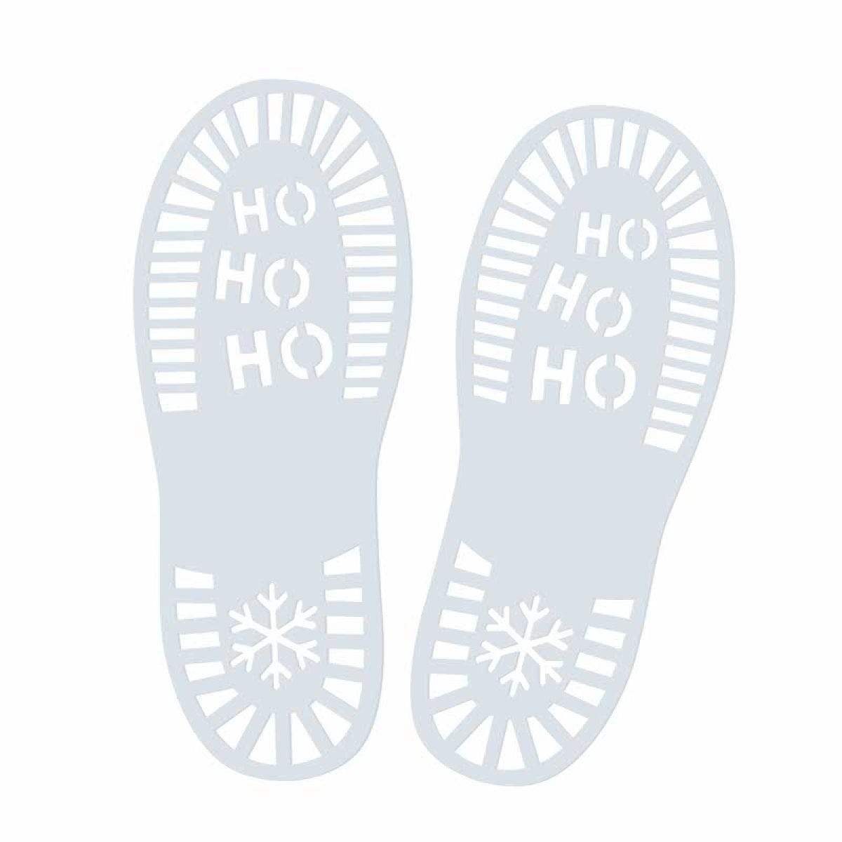 Santa&apos;s Footprint Christmas Stencils (2pk)