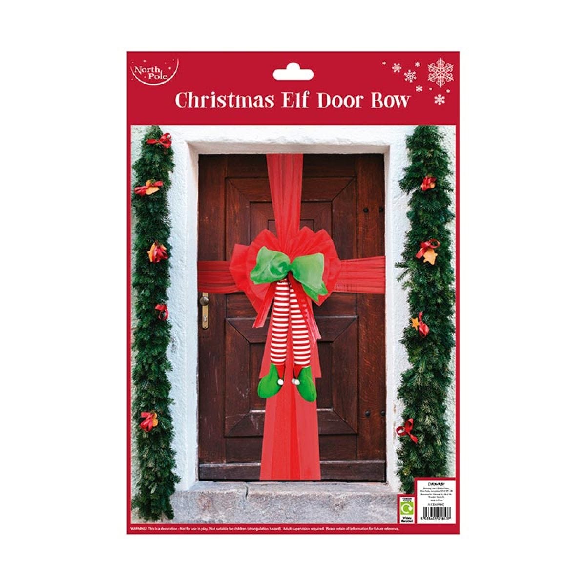Christmas Elf Door Bow