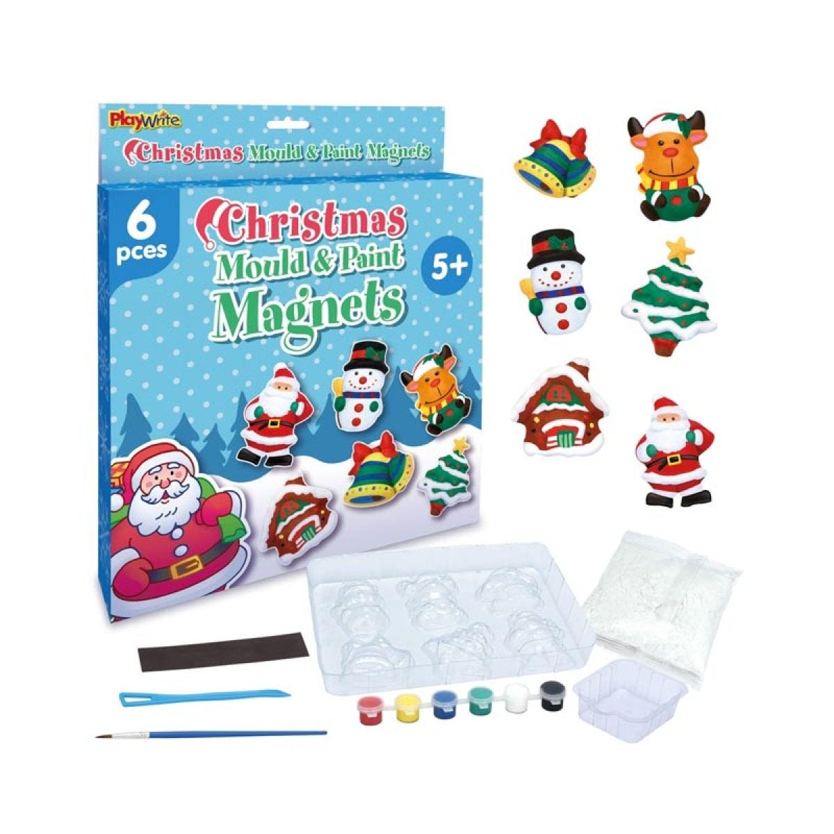 Christmas Mould & Paint Magnets
