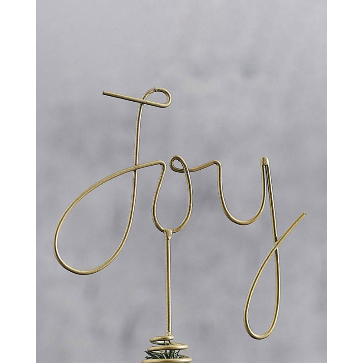 Metal Joy Tree Topper