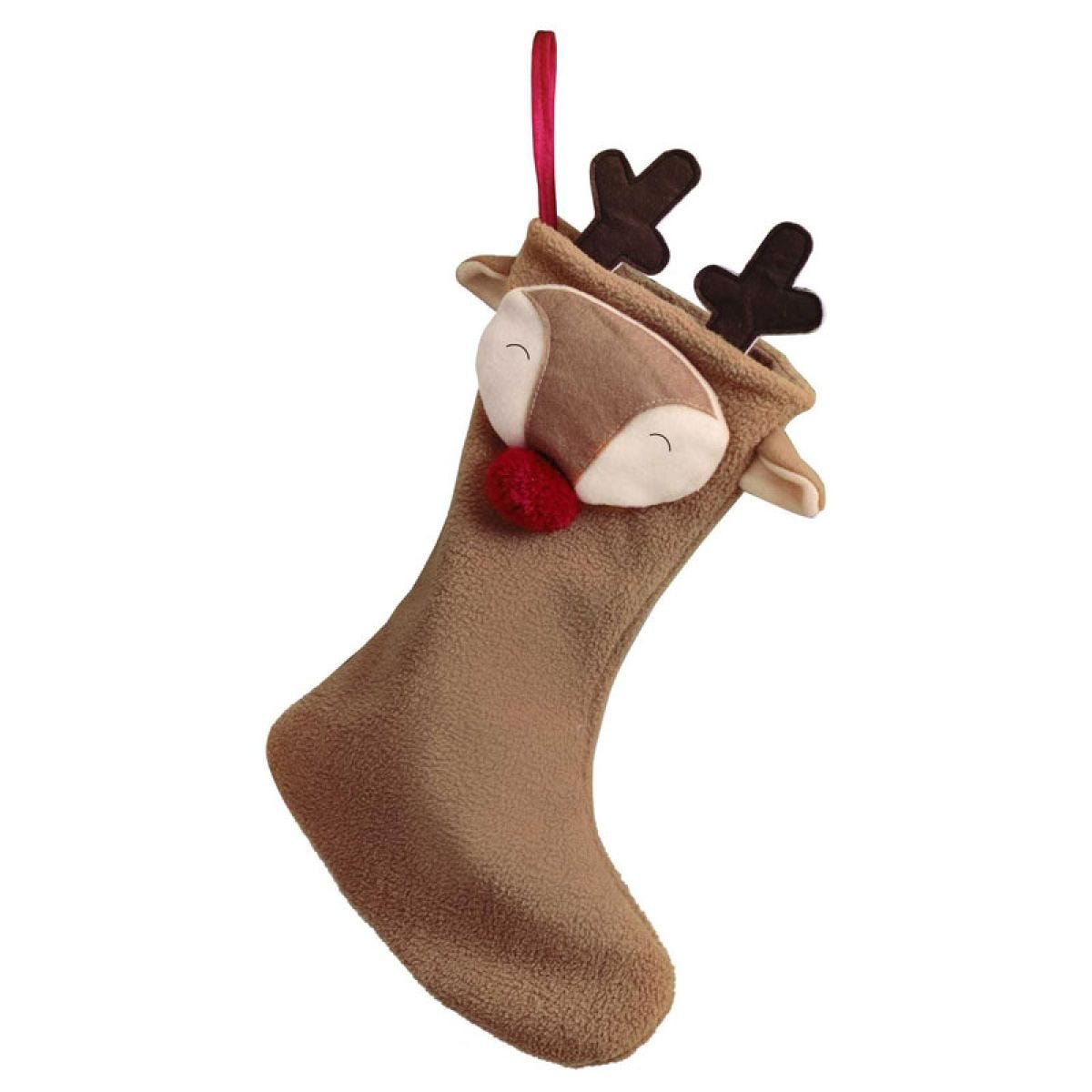 Shaped Reindeer Stocking