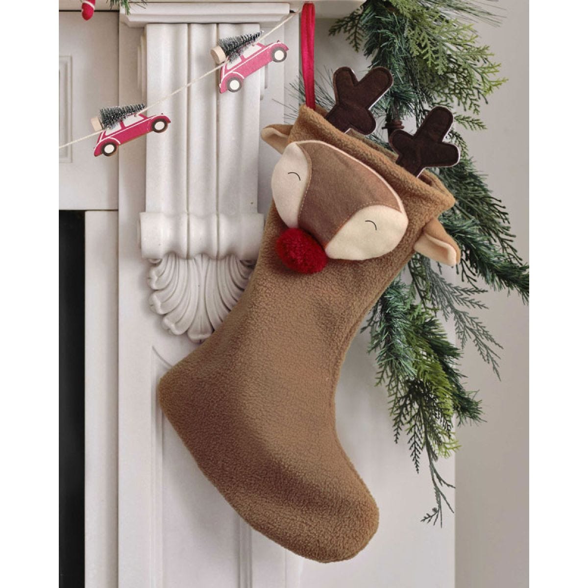 Shaped Reindeer Stocking