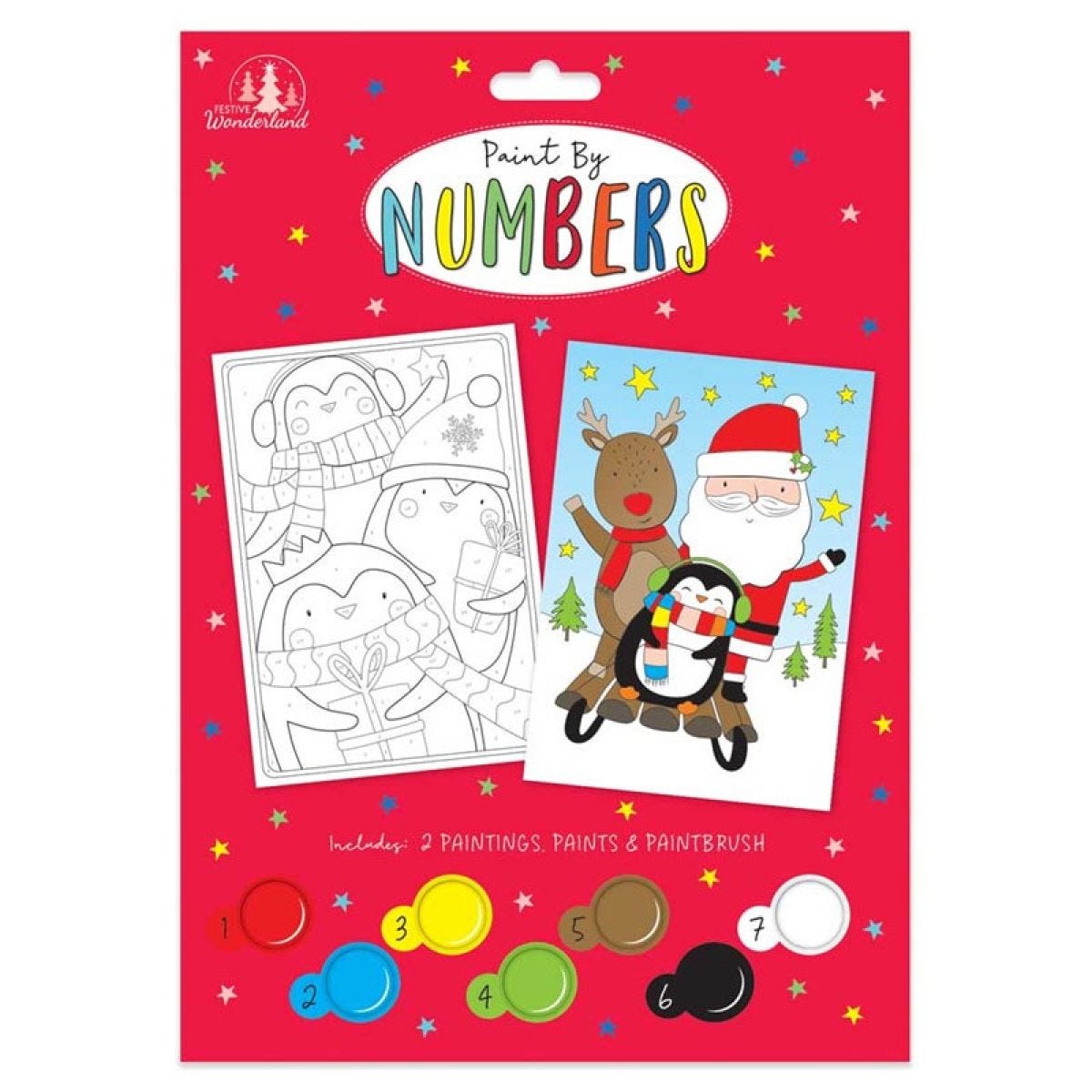 Activity Christmas Paint By Numbers Set