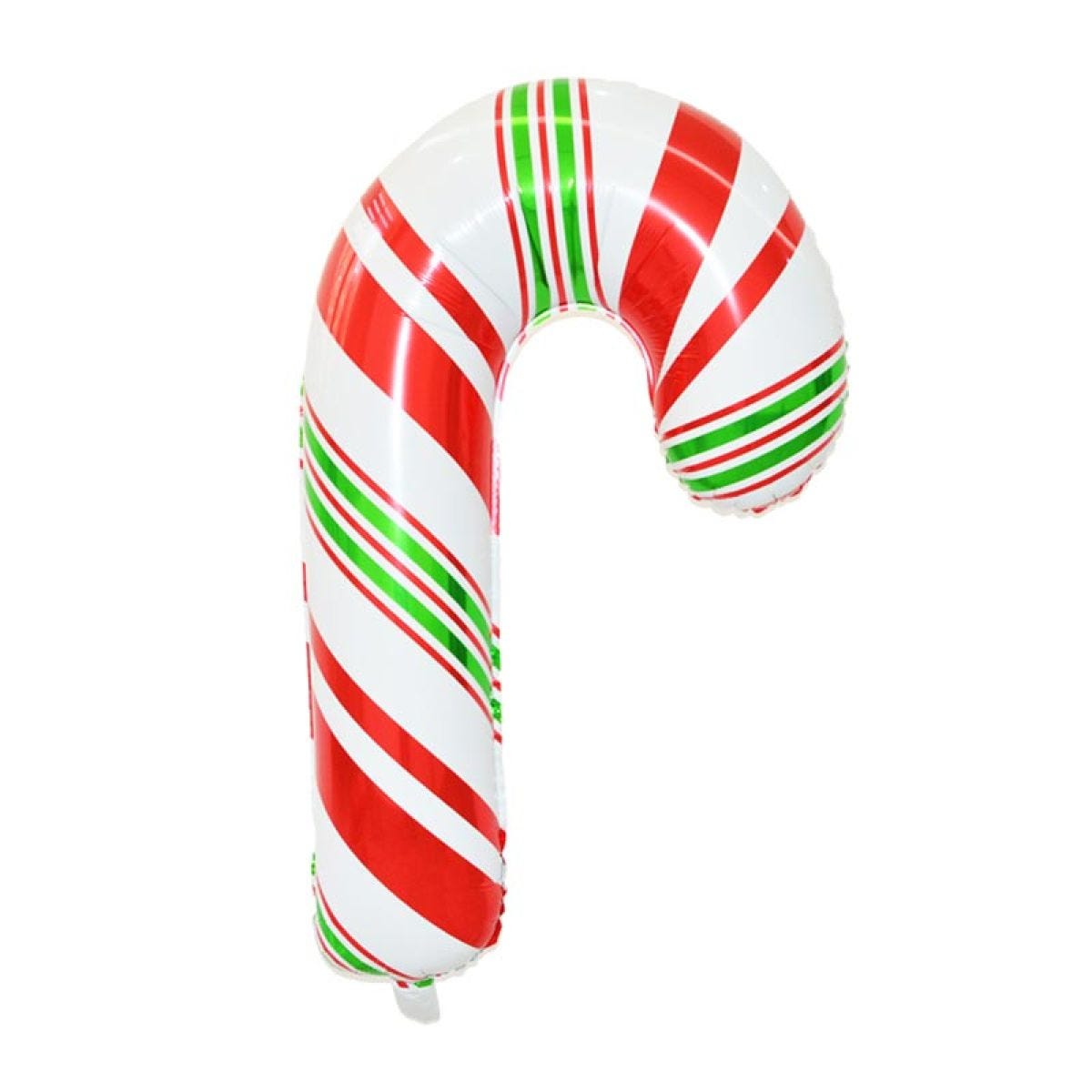 Red & Green Candy Cane Balloon - 31" Foil