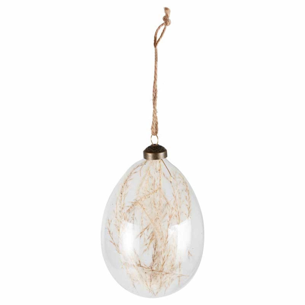 Pampas Bauble Tree Decorations - 14cm (2pk)