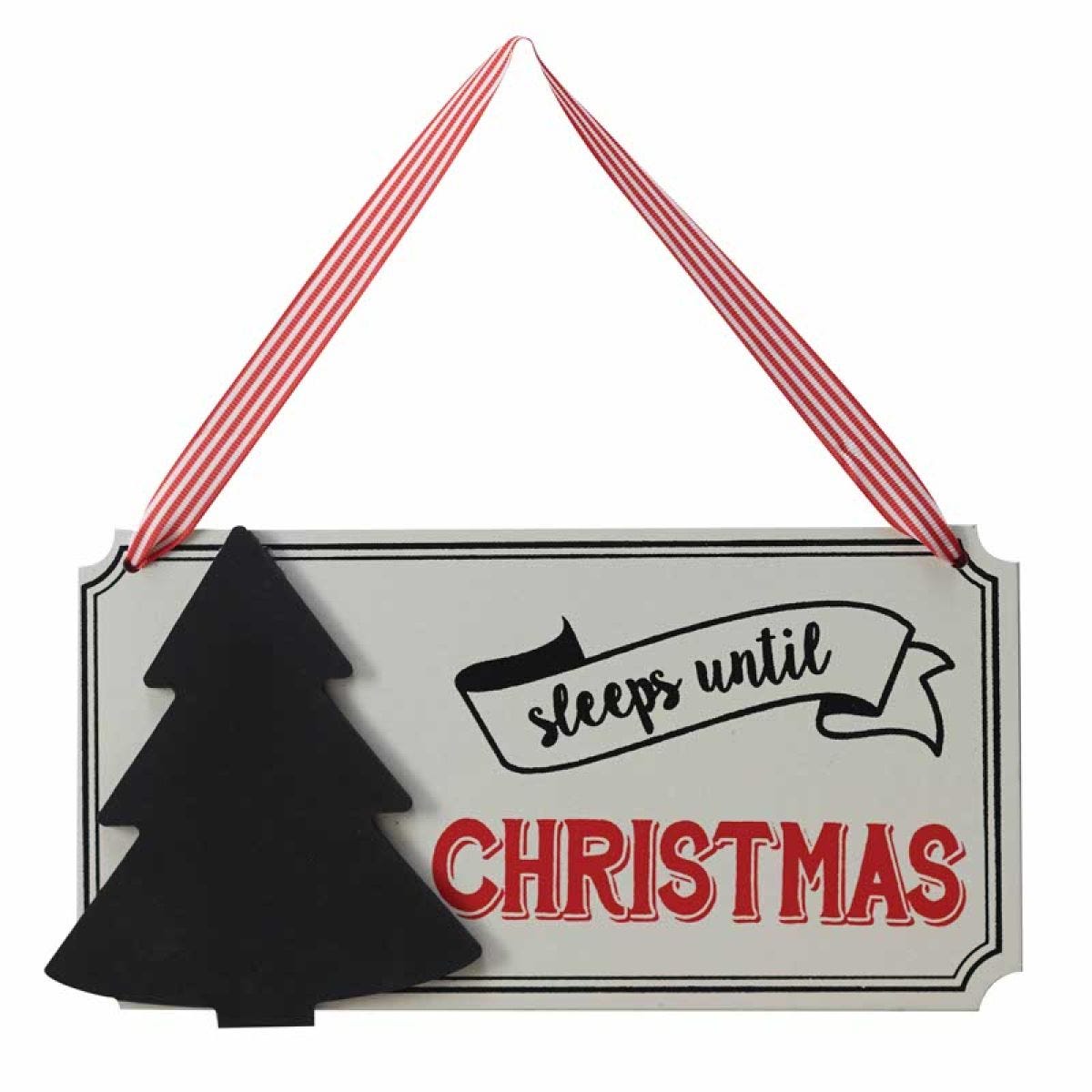 Sleeps Until Christmas Wooden Sign - 21.5cm