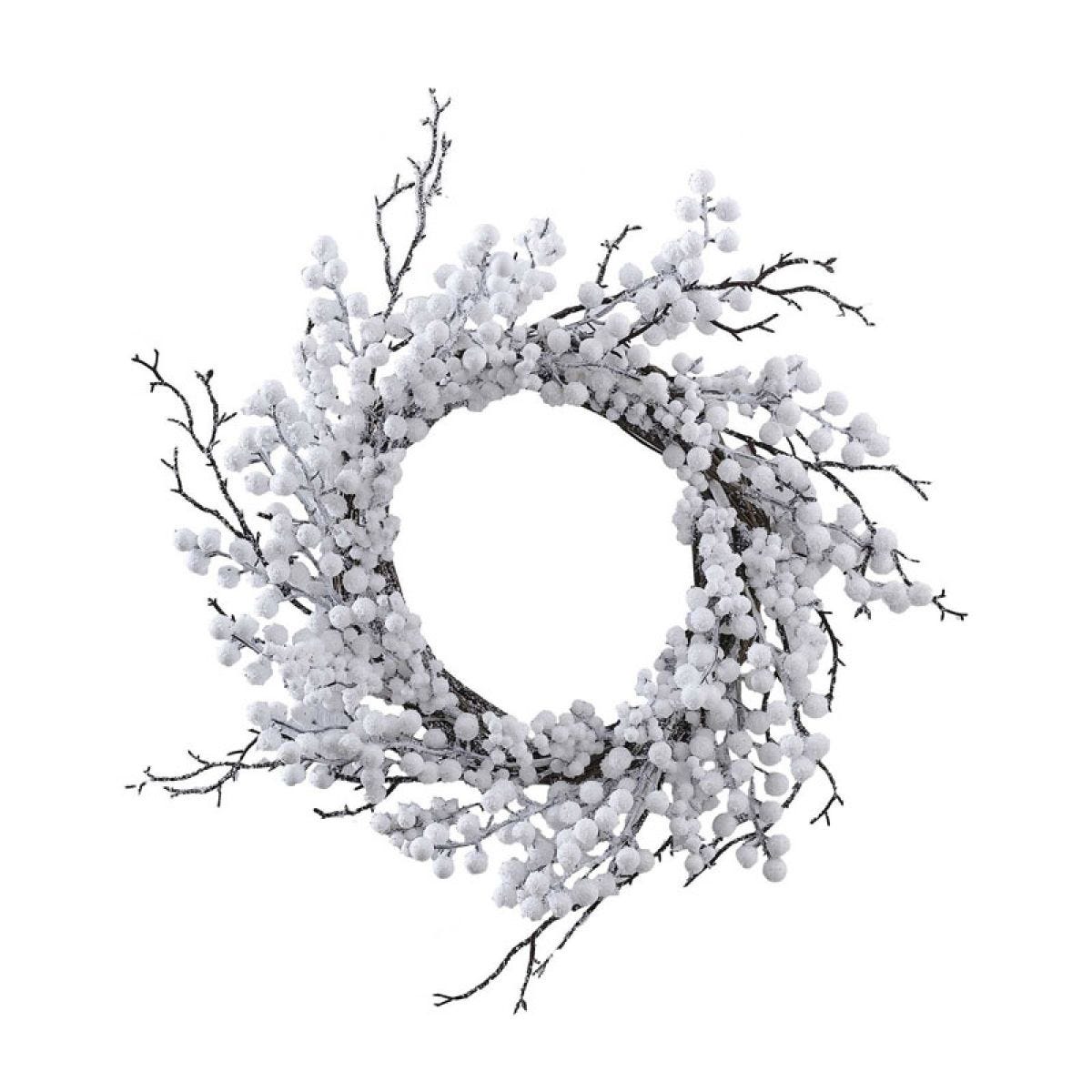 White Berries With Twig Wreath