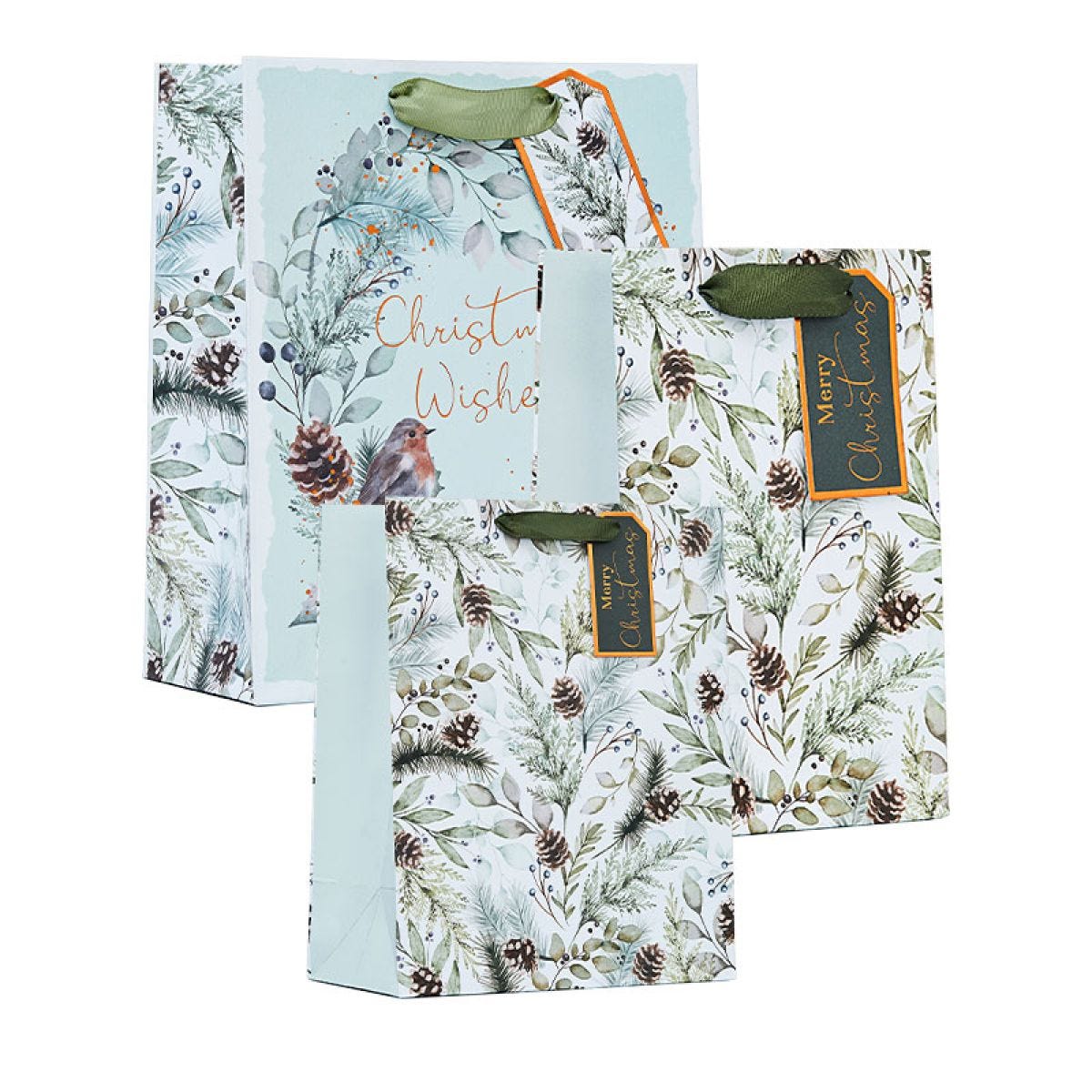 Winter Wishes Mixed Gift Bags (3pk)