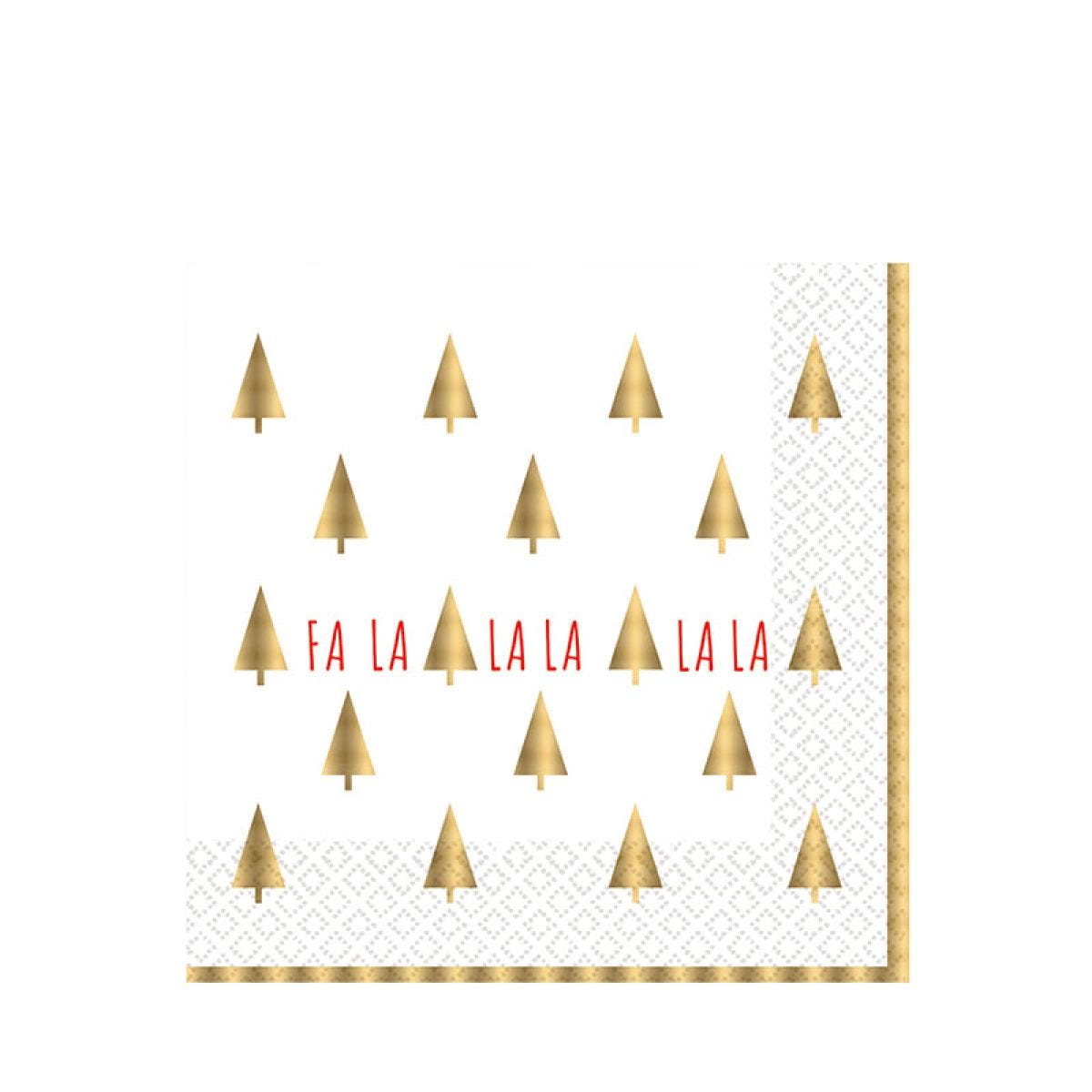 FA LA LA LA Christmas Paper Napkins 33cm (16pk)