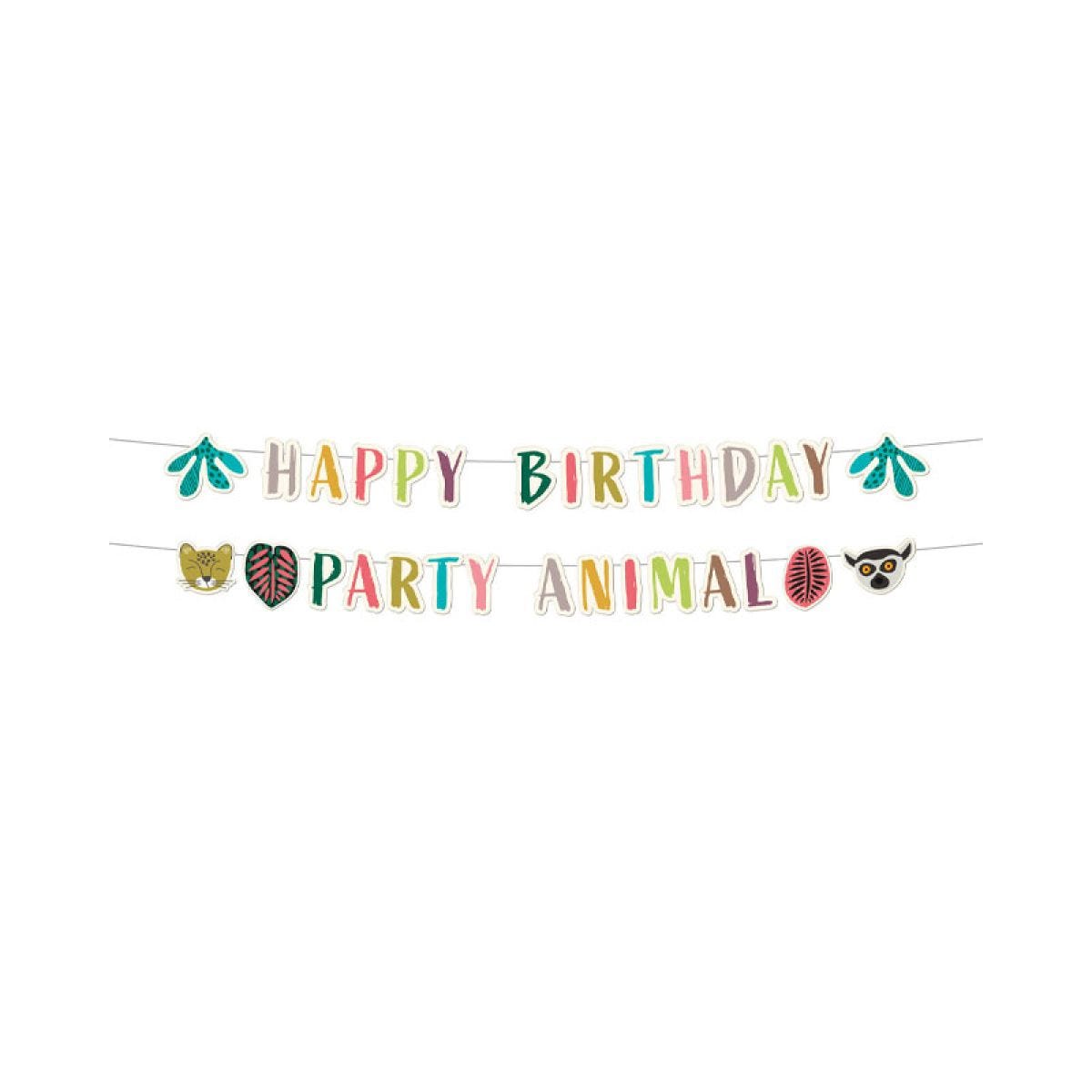 Zoo Party Paper Letter Banners  (2pk)