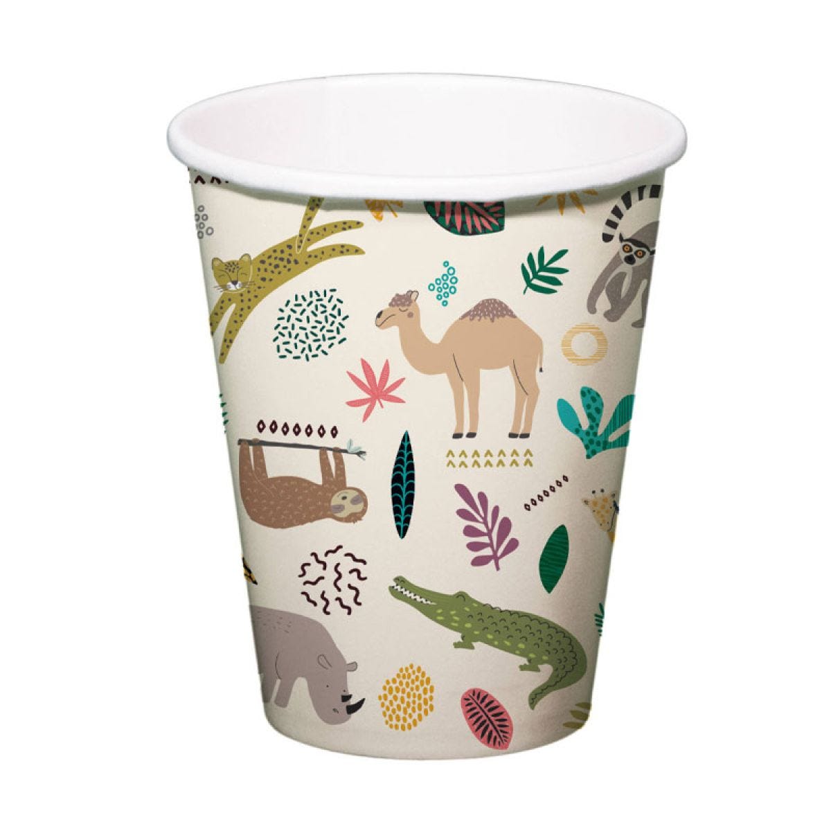 Zoo Party Paper Cups - 250ml (6pk)