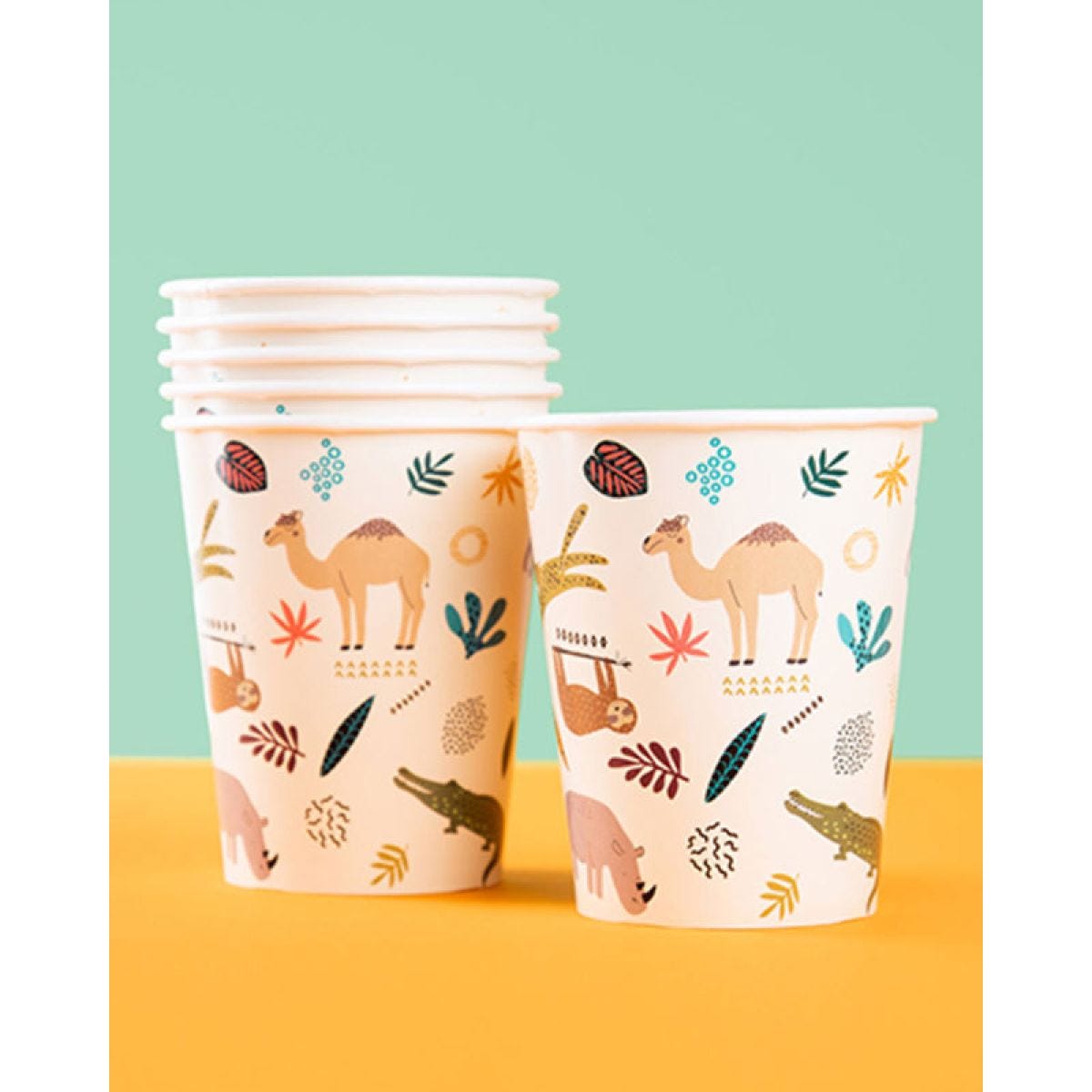Zoo Party Paper Cups - 250ml (6pk)