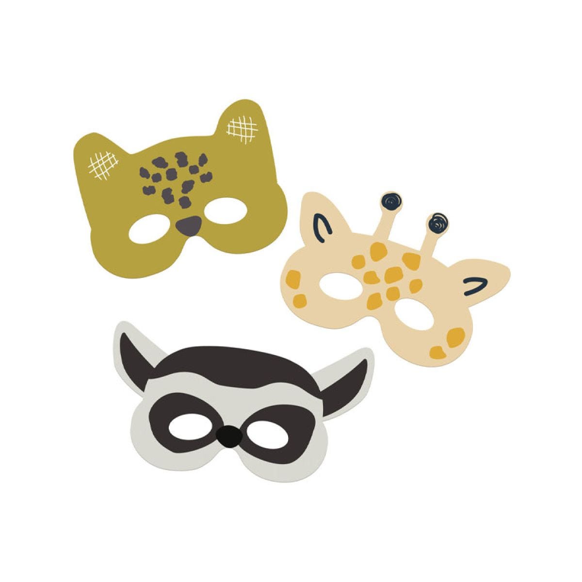 Zoo Party Masks (6pk)