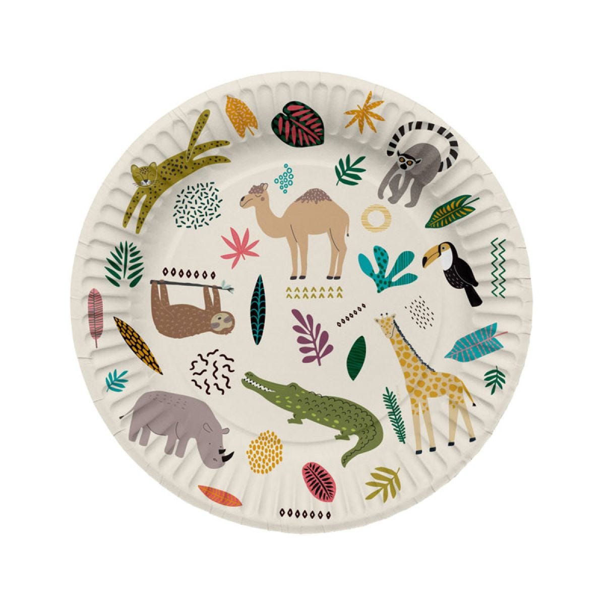 Zoo Party Plates - 23cm (8pk)