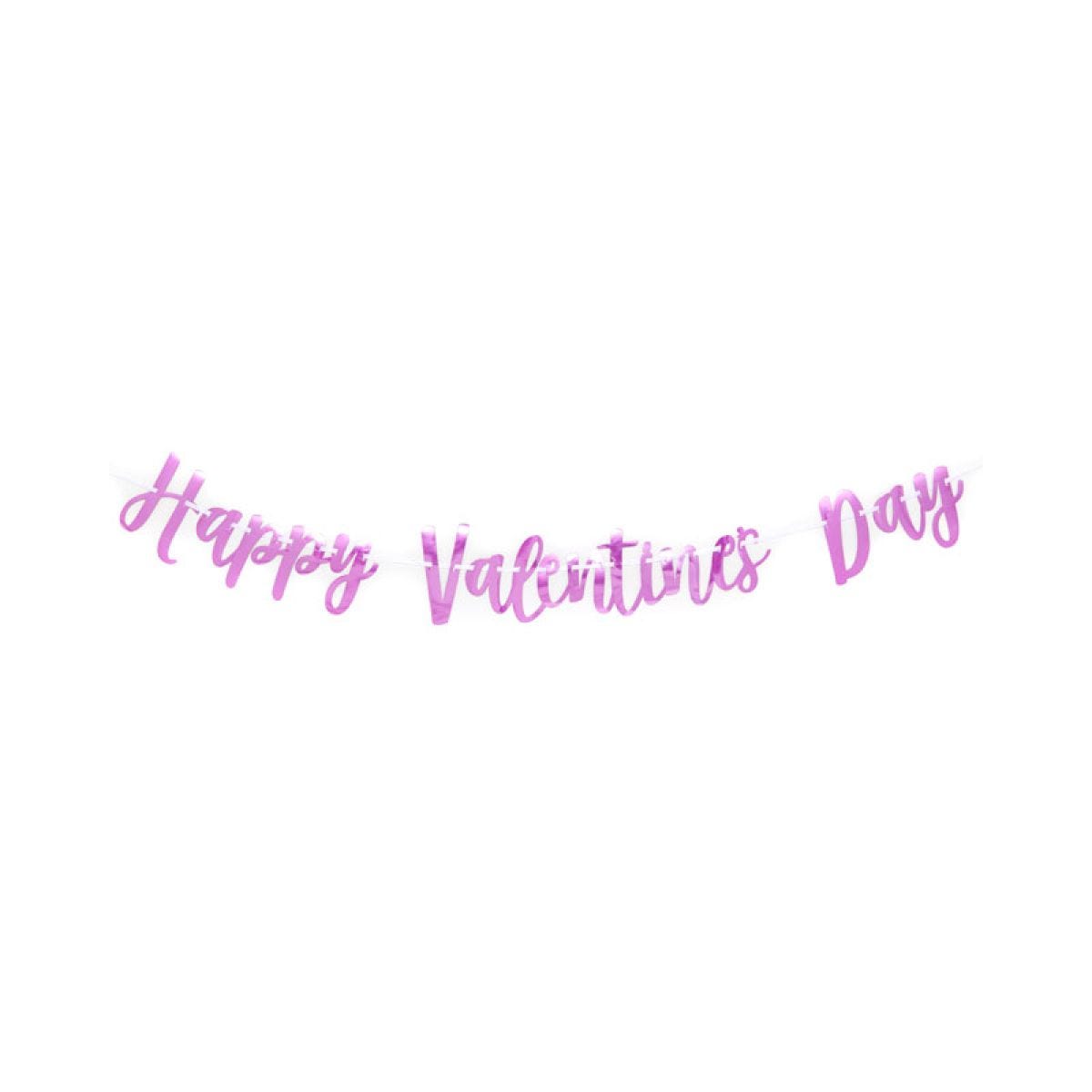 Pink Metallic "Happy Valentine&apos;s / Galentines Day&apos; Banner - 2m