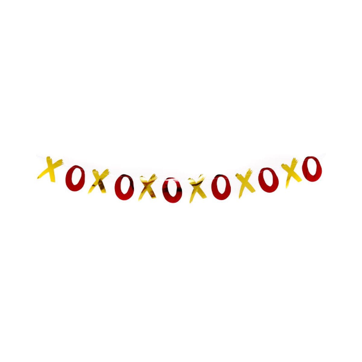 Metallic Hearts & XOXO Banner - 2m (2pk)