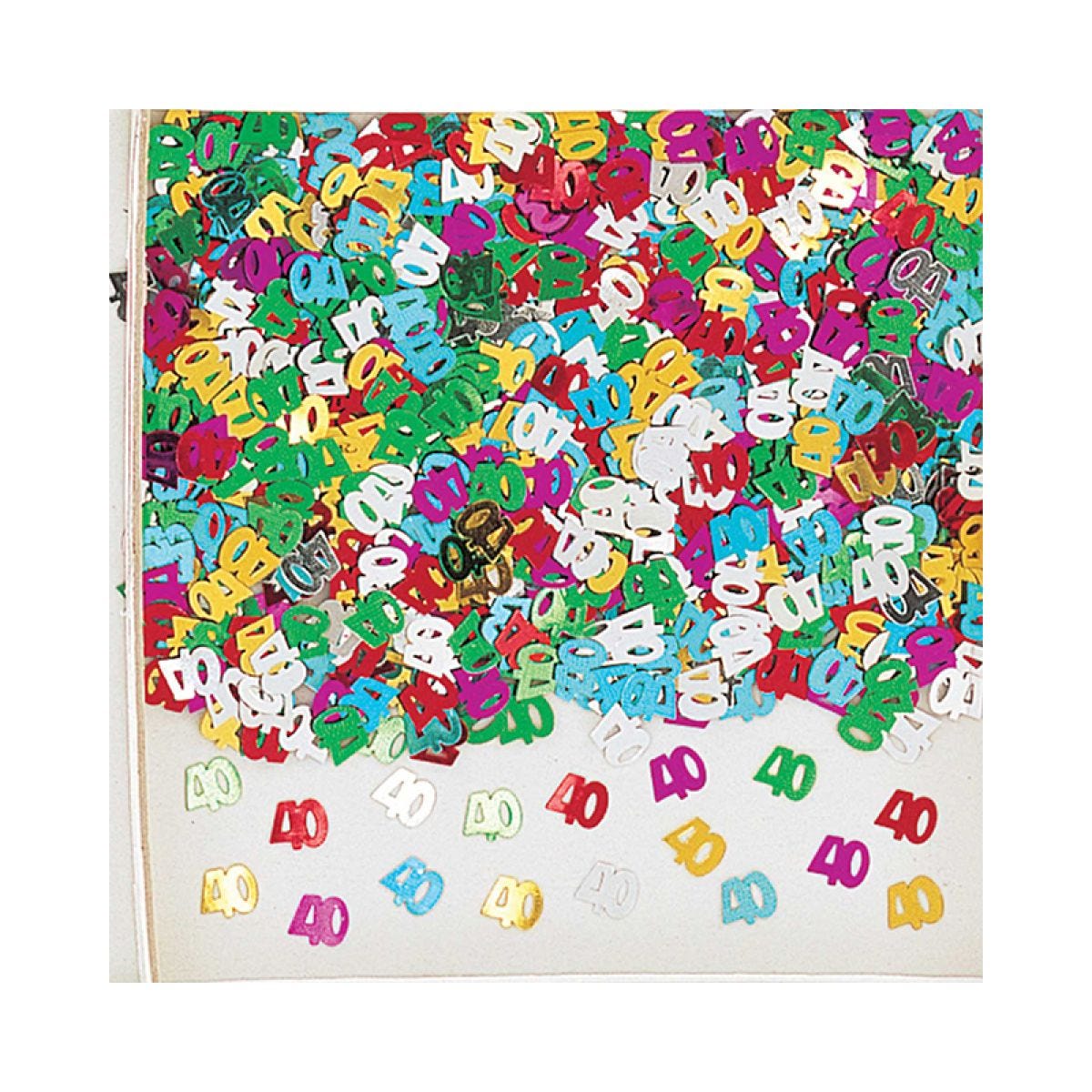 40th Birthday Table/Invite Confetti