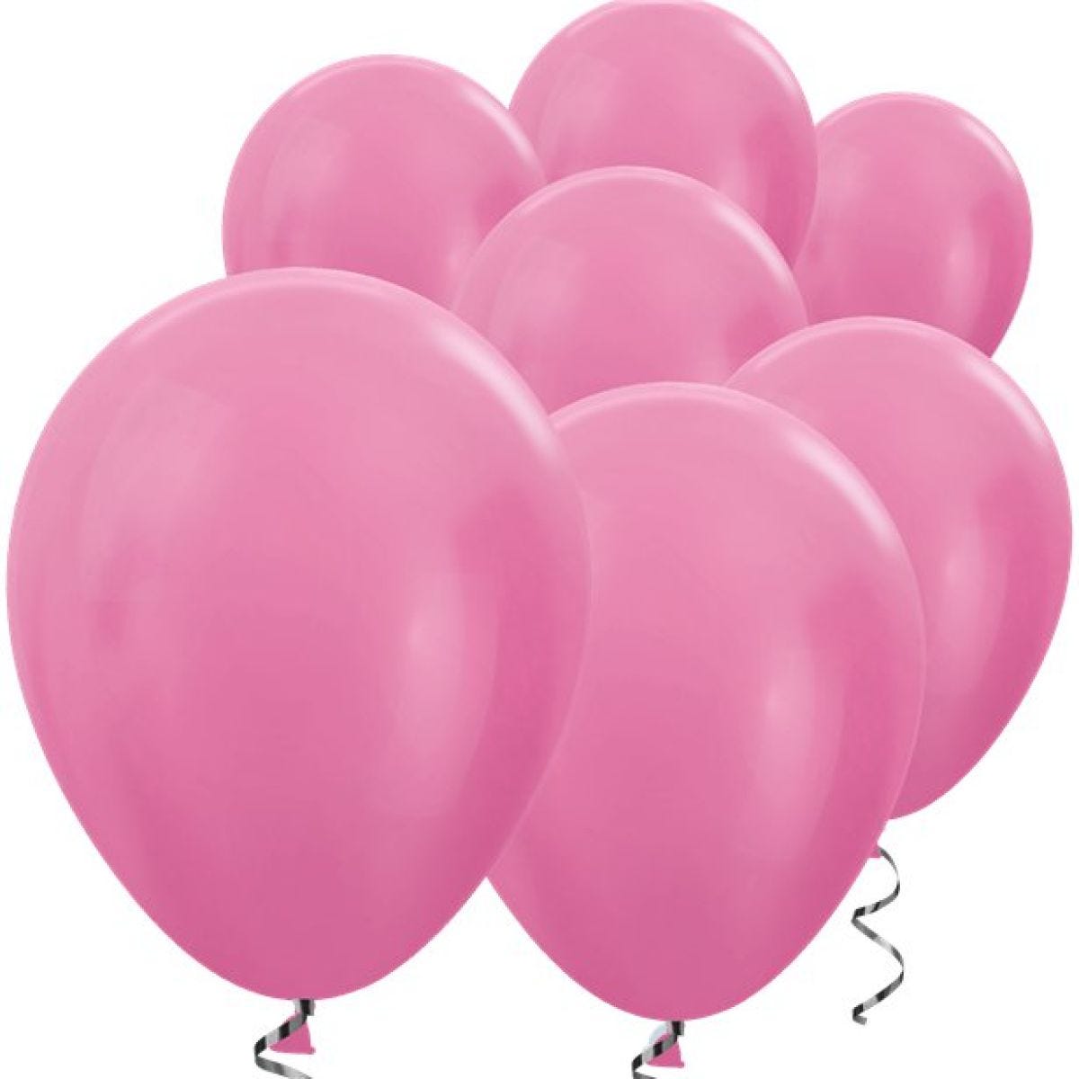 Fuchsia Pink Satin Mini Balloons - 5" Latex Balloons