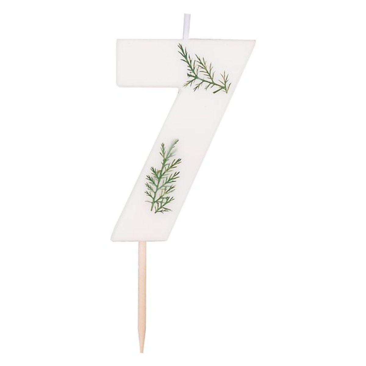 Number 7 Leaf Foliage Candle