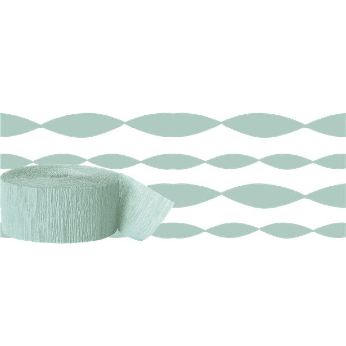 Mint Green Crepe Paper Streamer - 24m