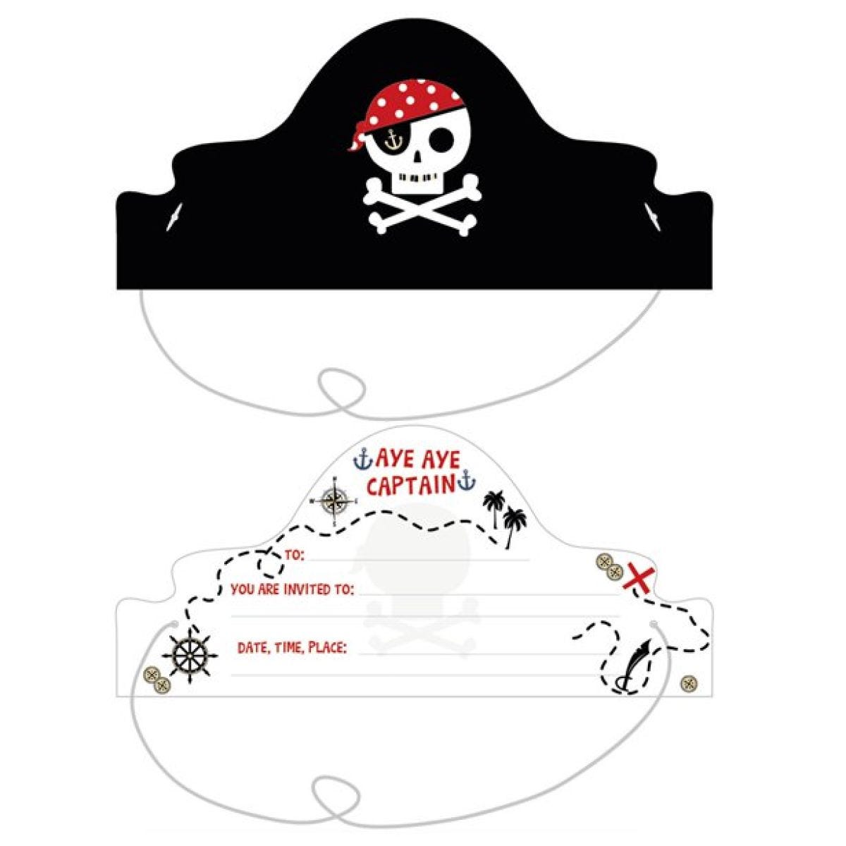 Treasure Island Pirate Invitations (8pk)