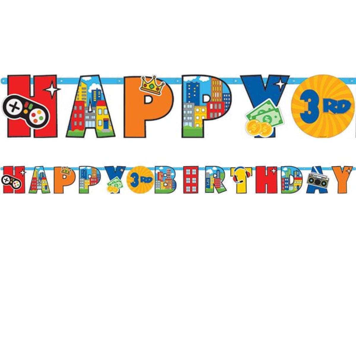 Party Town Add an Age Letter Banner
