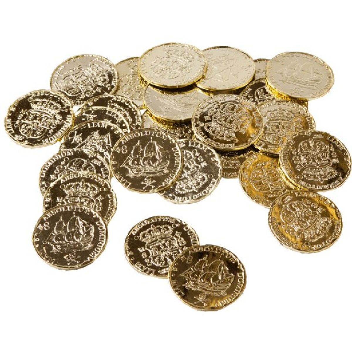 Gold Plastic Coins (72pk)